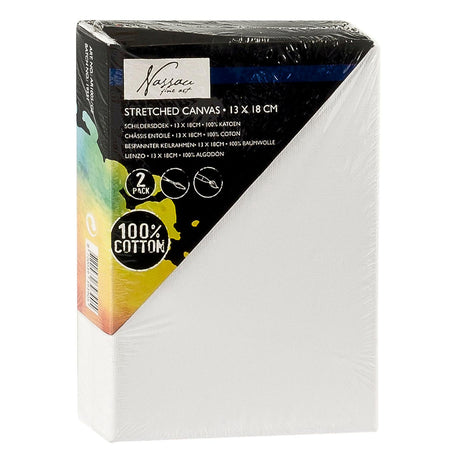 Nassau fine art nassau canvas katoen, 13x18cm - 2st.