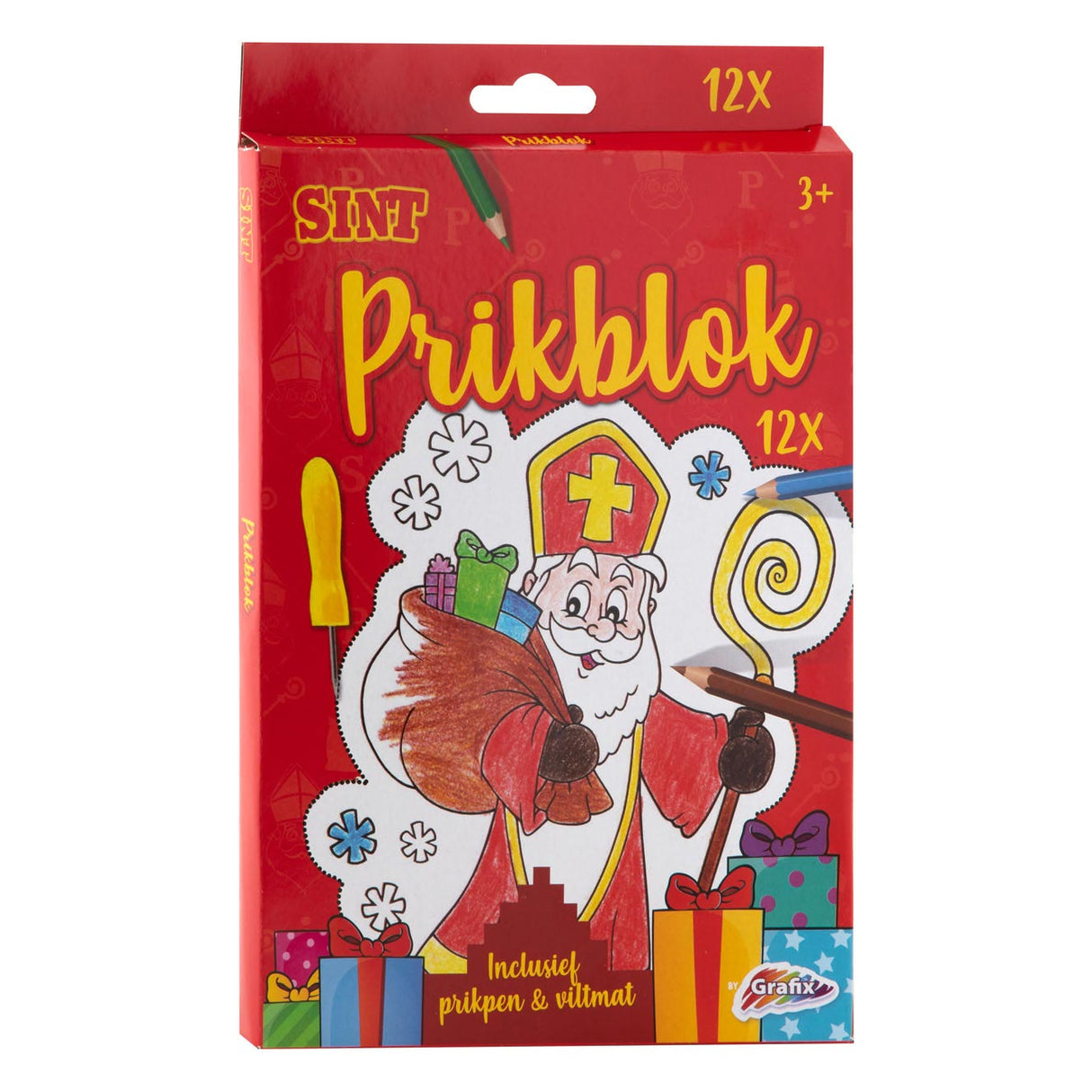 GRAFIX Sinterklaas Prick block with 12 sheets