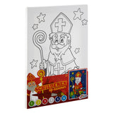 Grafix sinterklaas canvas schilderen op nummer