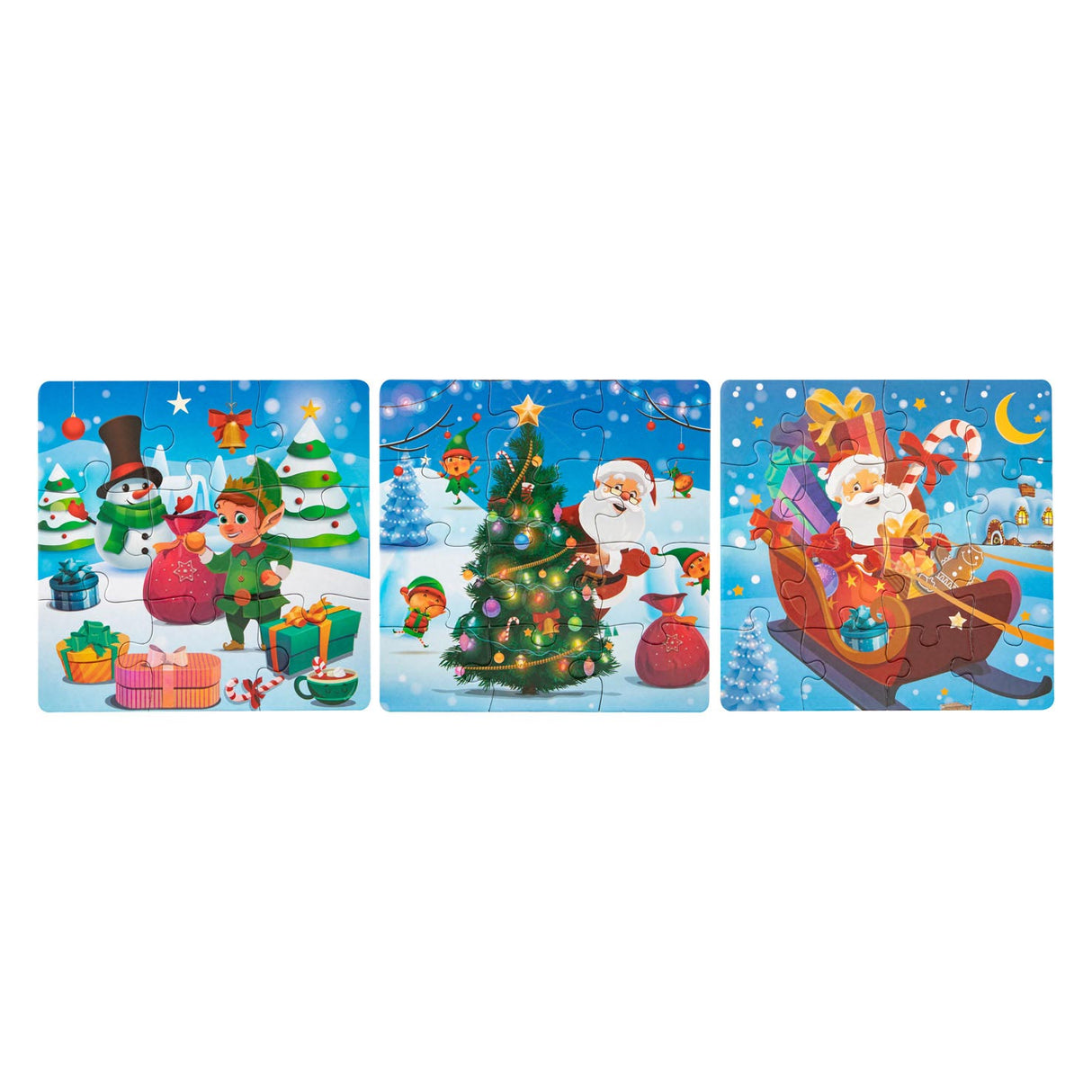 Grafix Kerst 3-in-1 Puzzel