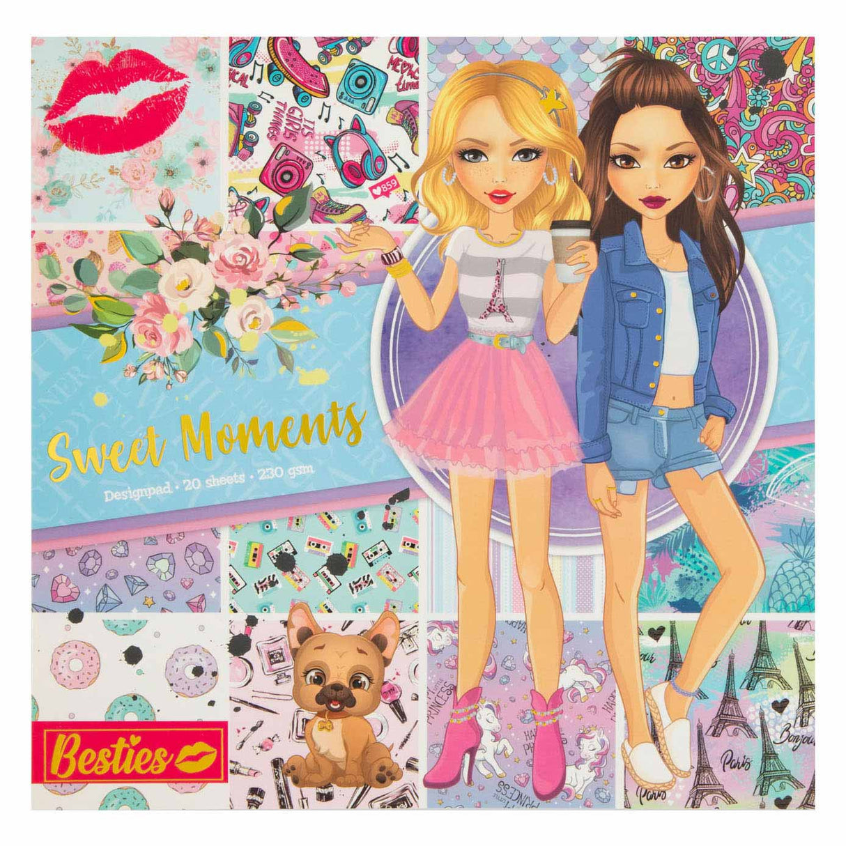 Besties Design Block Momentos dulces, 20 hojas