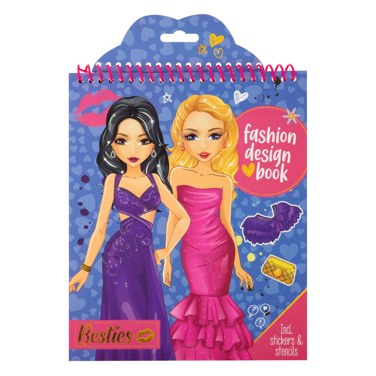 Besties Fashion Design Kleur- en Stickerboek