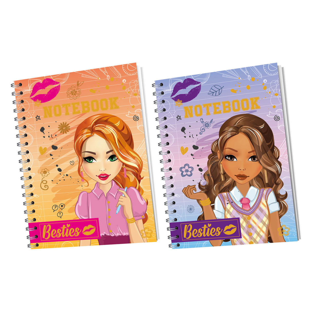 Besties Notebook A6, 60 arkuszy wyłożonych