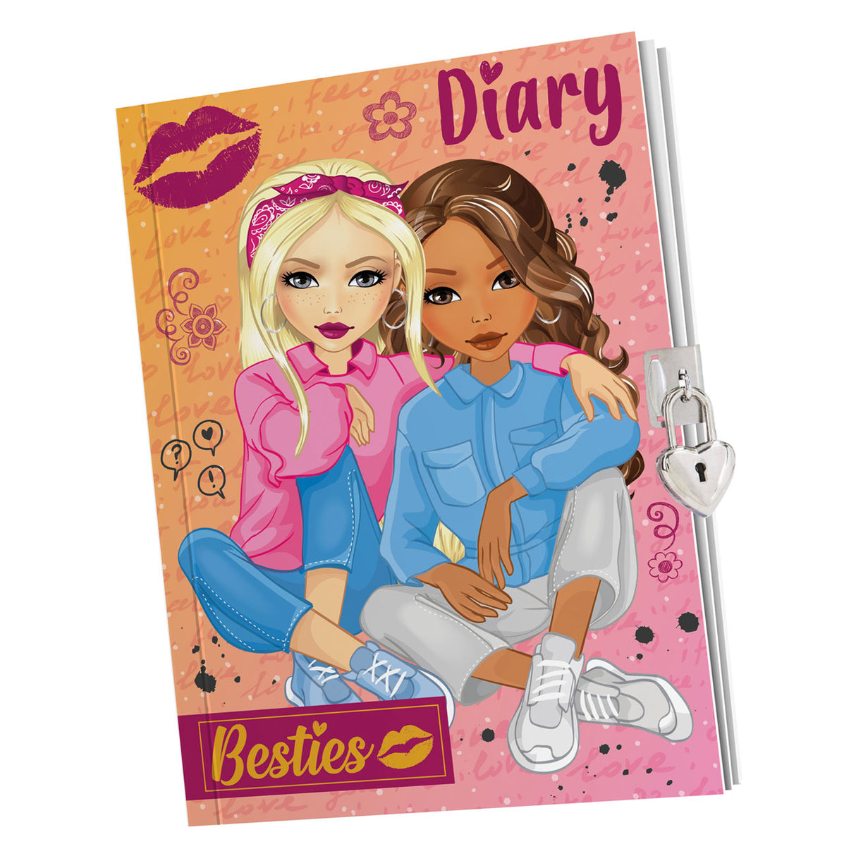 Besties Diary A5 z zamkiem