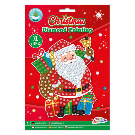 Grafix diamond painting kerst a5