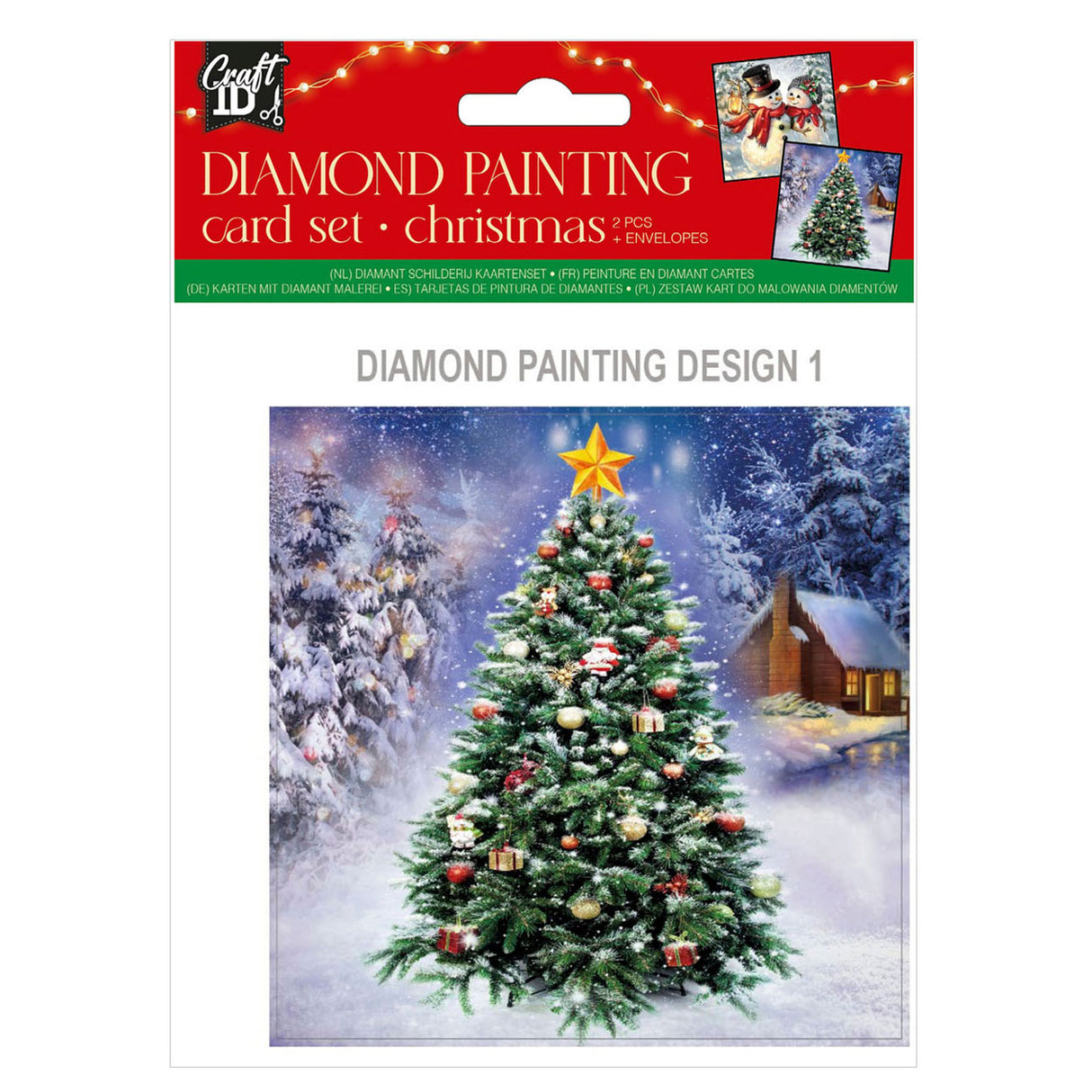 Make your own Christmas cards Diamond Painting, 2st.