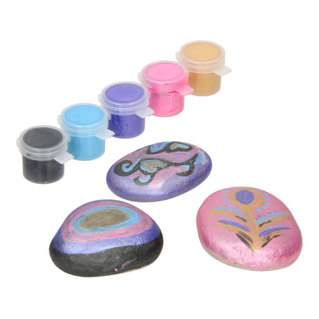 Grafix stenen schilderen metallic