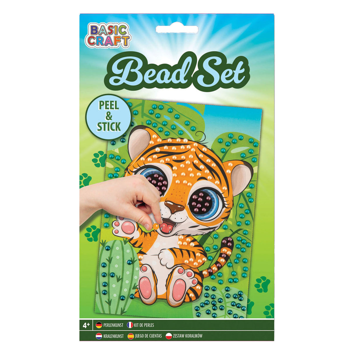 Creative Craft Group Sticker Bead Art Tiger