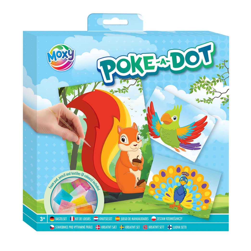 Gruppo artigianale creativo Poke-A-Dot Craft Set-Animals