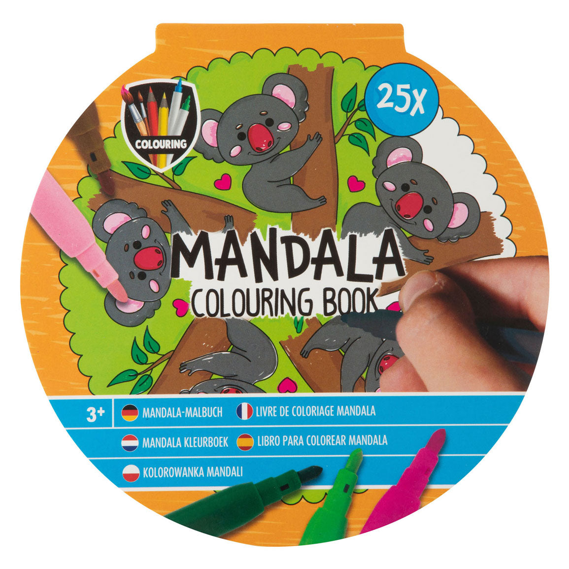 Kreatywna grupa rzemieślnicza Mandala Color Book, 25 kolorowanki