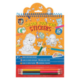 Creative Craft Group color your own stickers with colored pencils animals, 250st.