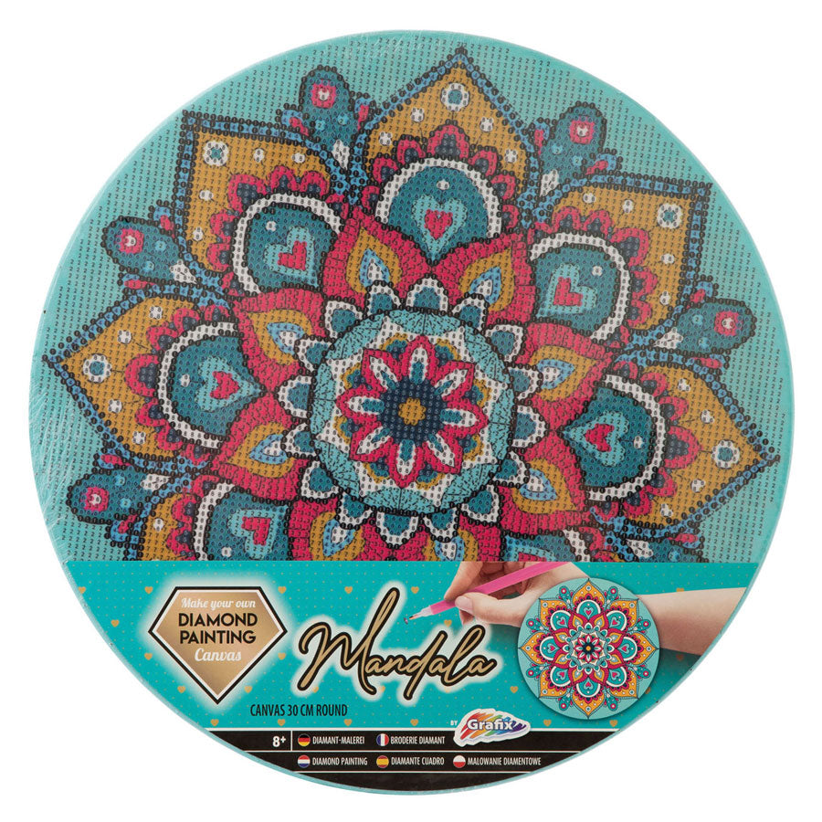 Creative Craft Group Diamond Painting Mandala Canvas, 30cm