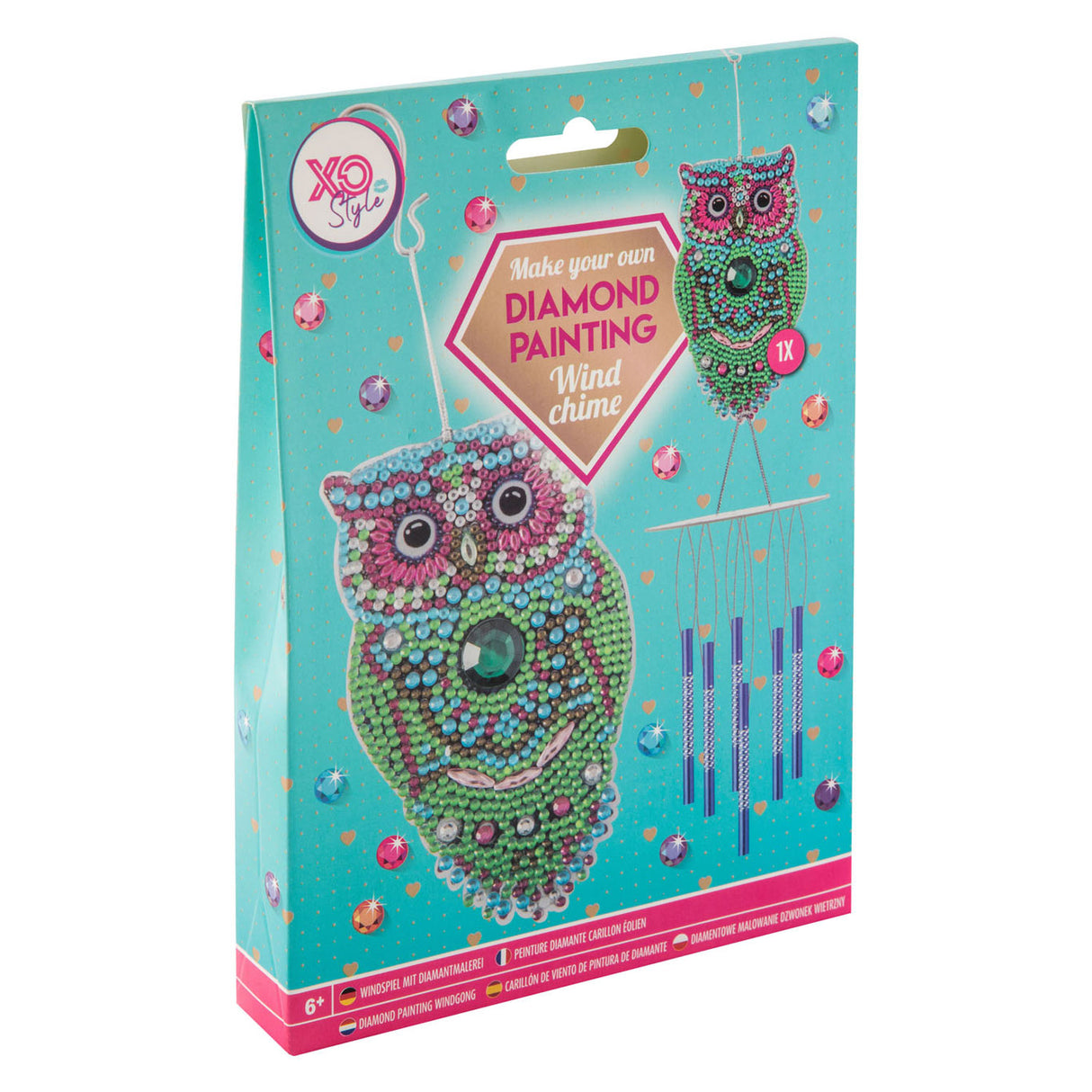 Creative craft group diamond painting windgong dier