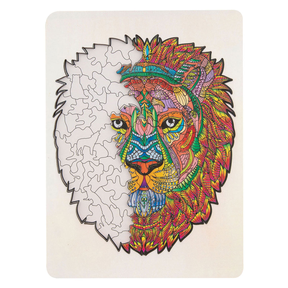 Creative Craft Group Lesena sestavljanka Puzzle Lion, 140st.