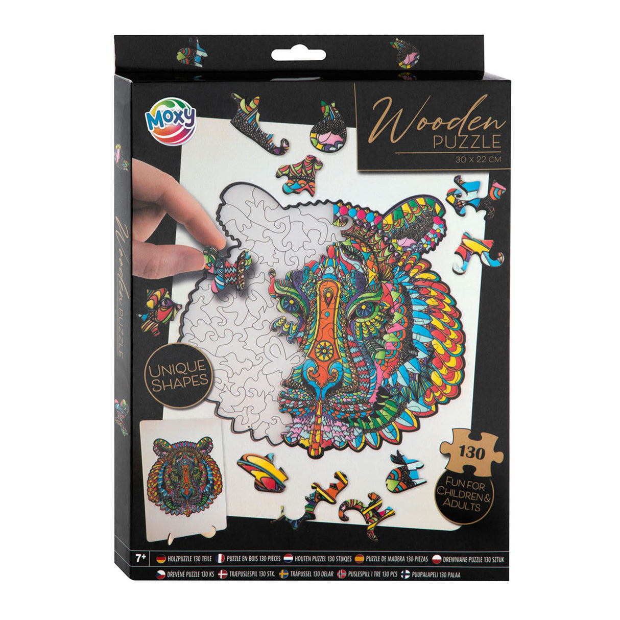 Creative Craft Group Wooden Jigsaw Puzzle Tiger 130st.