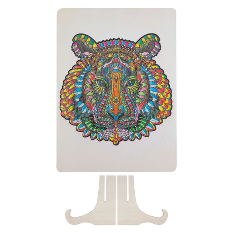 Merkloos sans marque puzzel hout figuur tijger 130 stukjes | 2 stuks