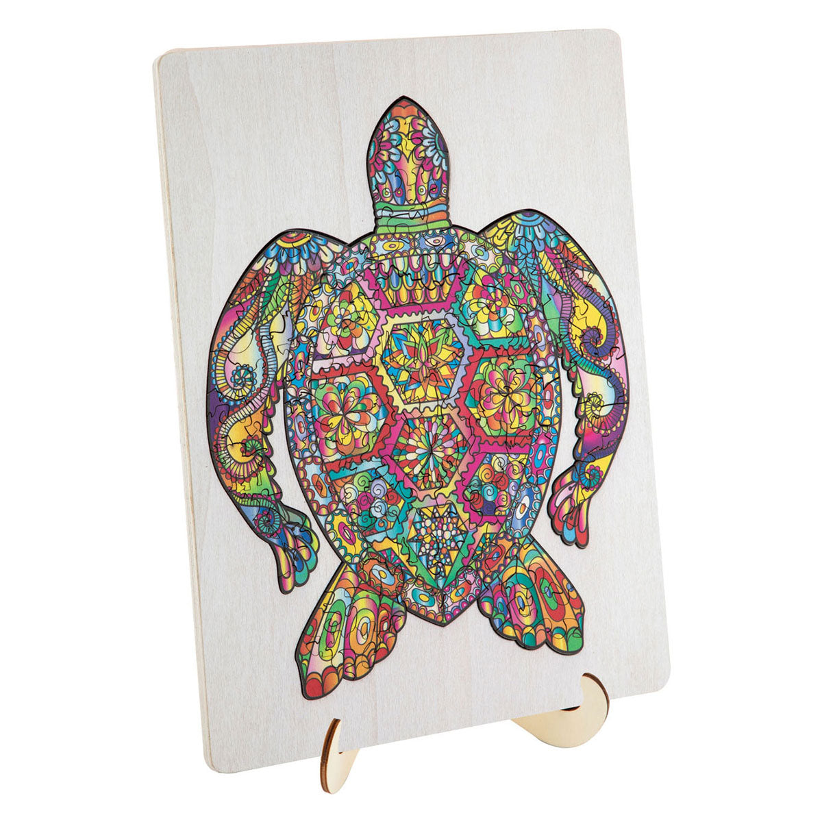 Creative Craft Group Wooden Jigsaw Puzzle Turtle, 130 °.