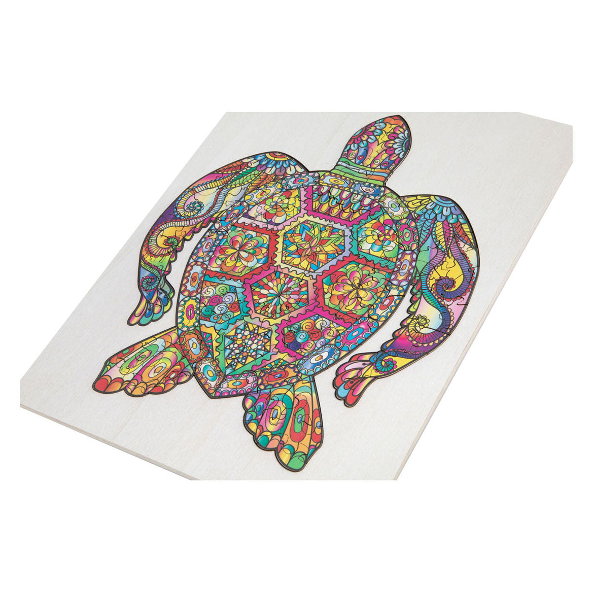 Creative Craft Group Wooden Jigsaw Puzzle Turtle, 130 °.