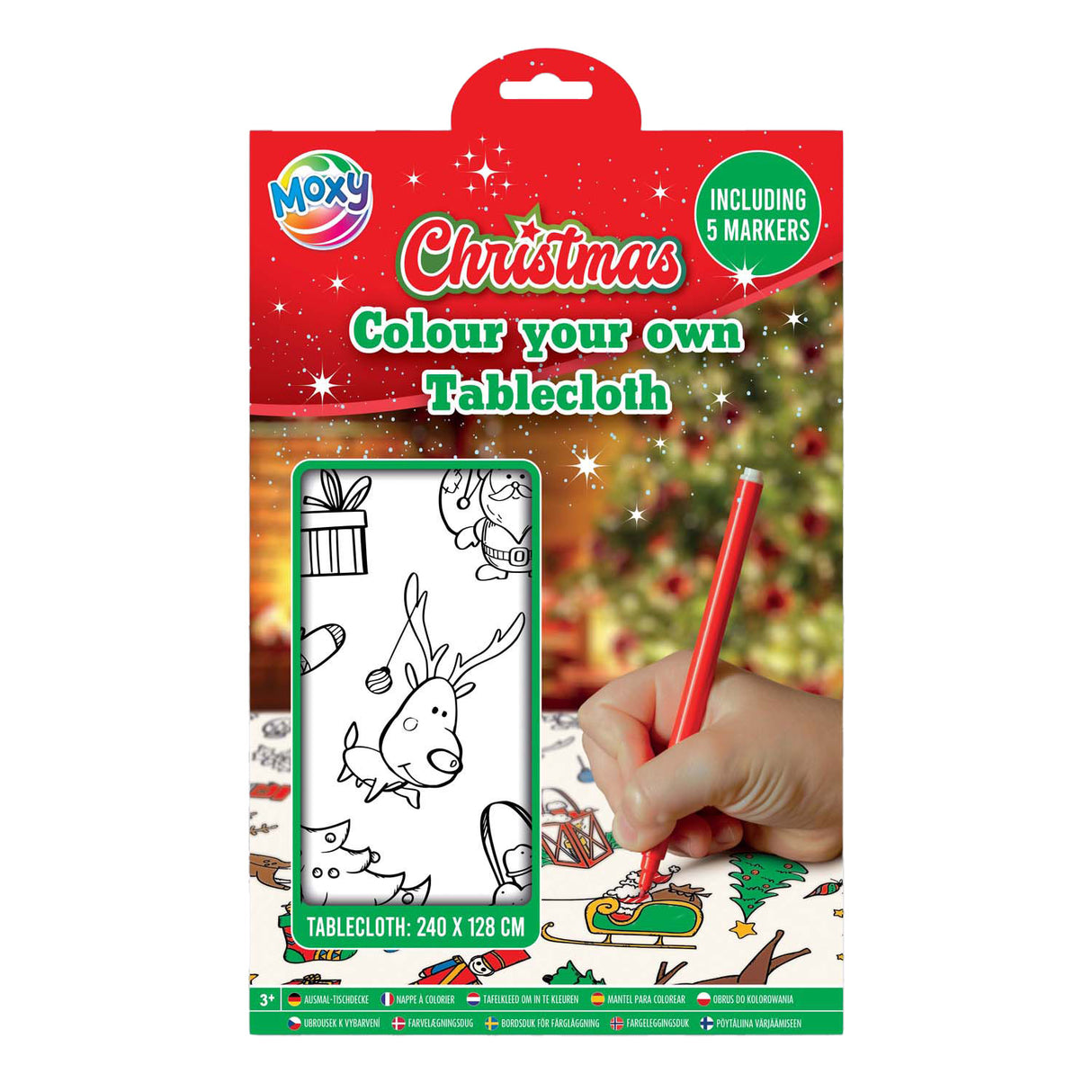 Creative craft group xmas kleur je eigen tafelkleed