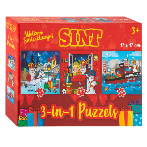 Kreativ Handwierksgrupp Sint 3in1 Puzzle