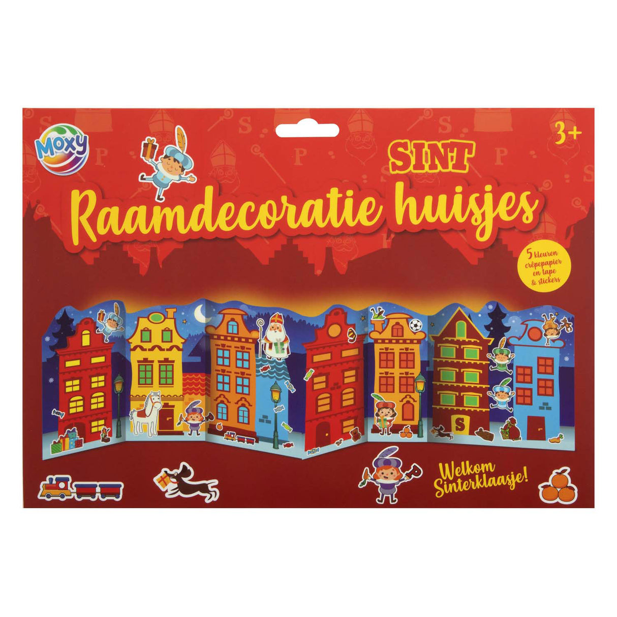 Creative craft group sint raamdecoratie huisjes