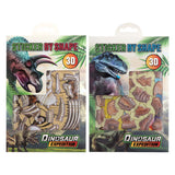 Creative craft group dino stickeren op vorm