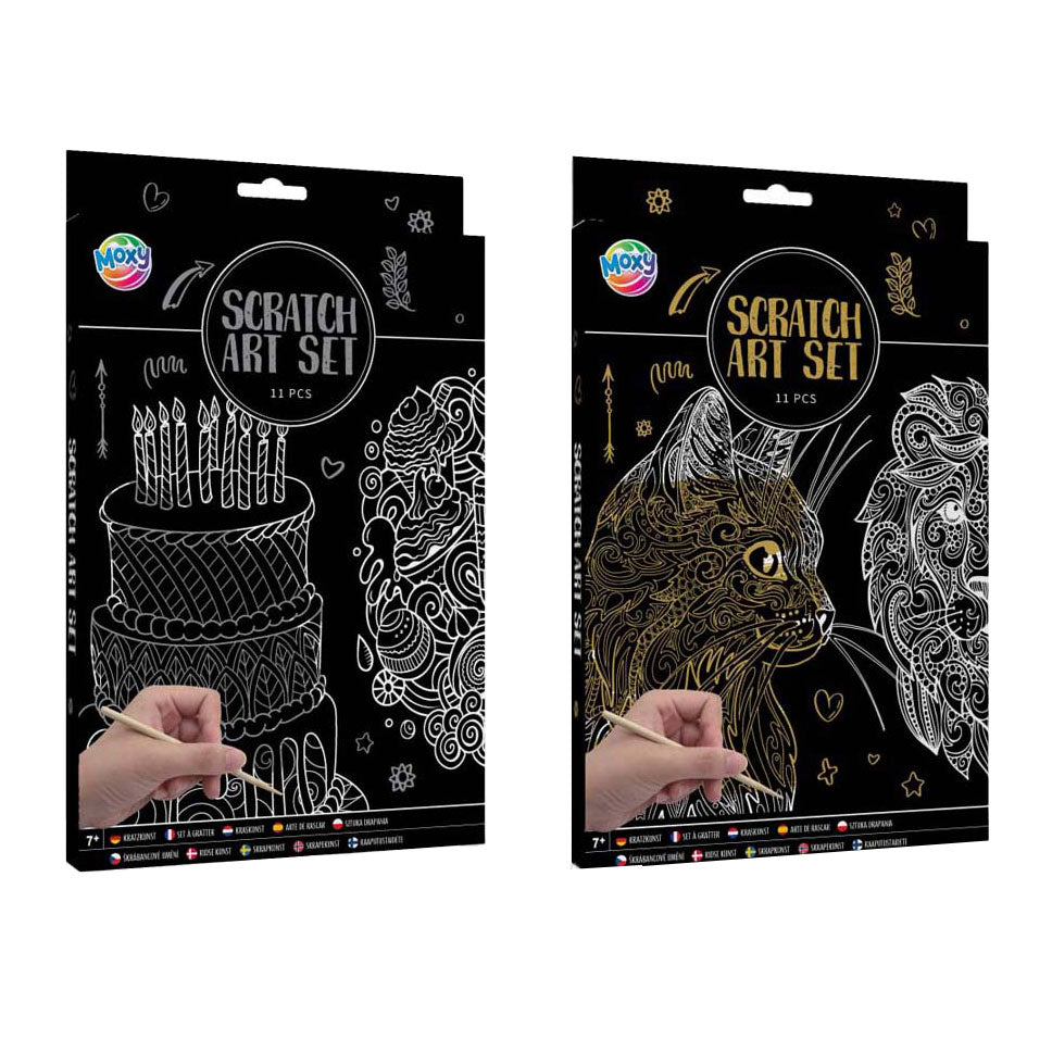 Kreativ Handwierksgrupp Scratch Art Set