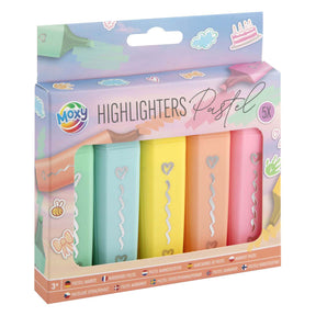Moxy markeerstiften pastel 5 stuks