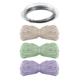 Creative craft group macrame flessen decoreren met bloemen