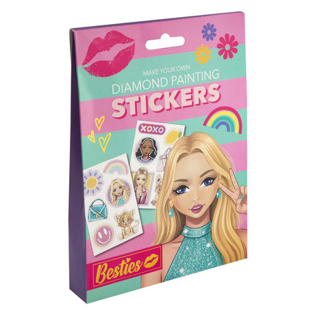 Besties diamond painting stickers assorti