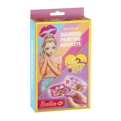 Creative craft group besties diamond painting armbanden, 2st.