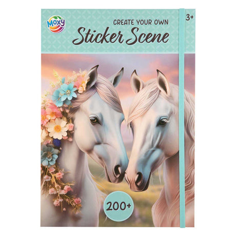 Creative craft group sticker scene book a4, 200+ stickers