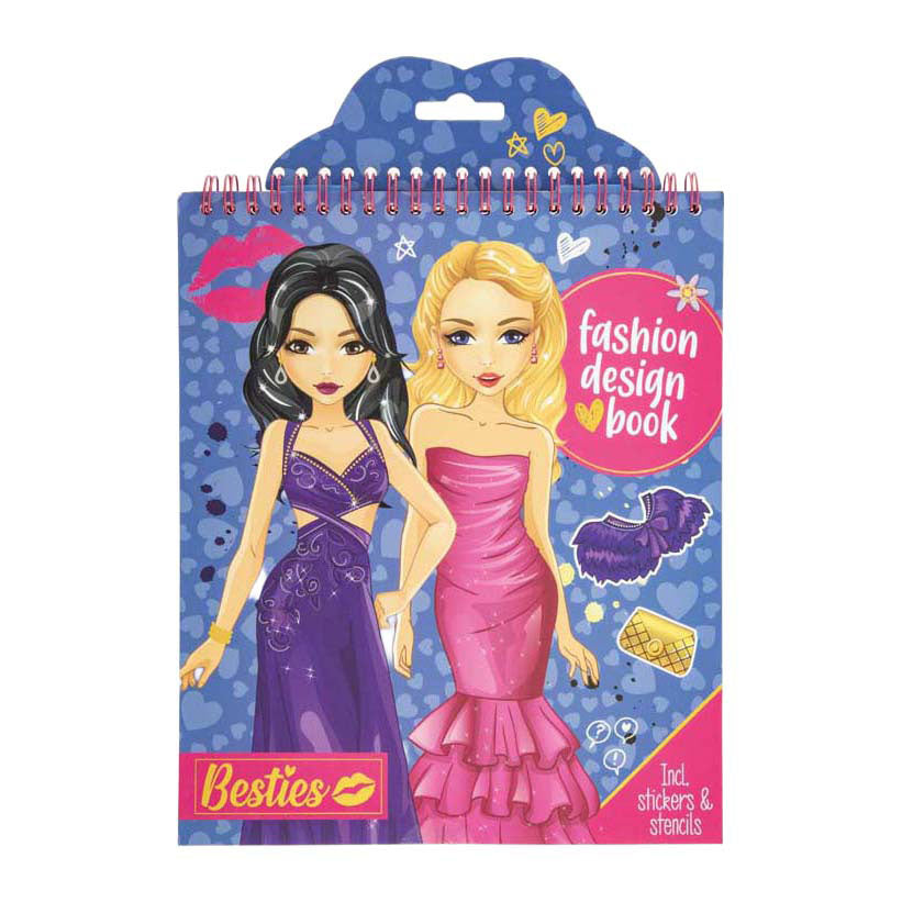 Creative craft group besties fashion designer boek neon - 20 vellen