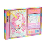 Moxy aquarel set met 20 kleurplaten waterkwast en verf
