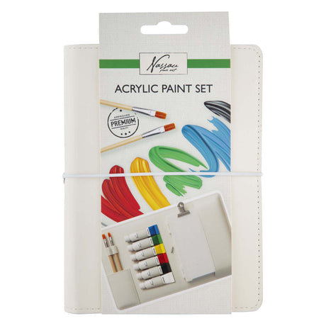 Creative craft group nassau acryl opbergmap incl. verf en penselen