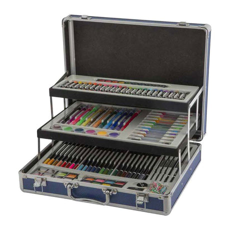 Creative craft group nassau tekenkoffer met 3 verdiepingen - 140dlg.
