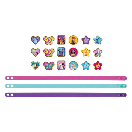 Totum unicorn academy schuifarmbandjes maken - 3 stuks - met 18 bedels - speelgoed kinderen - knutselen - voor meisjes - ook voor kleuters - vanaf 3 jaar -