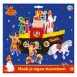Creative craft group club van sinterklaas maak je eigen stoomboot incl. stickers