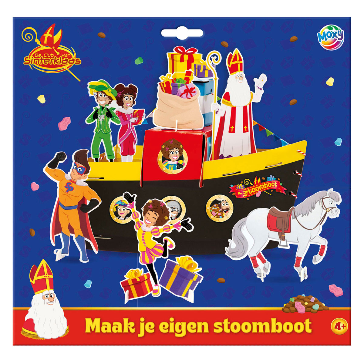 Creative craft group club van sinterklaas maak je eigen stoomboot incl. stickers