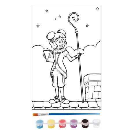 Creative craft group club van sinterklaas canvas a4