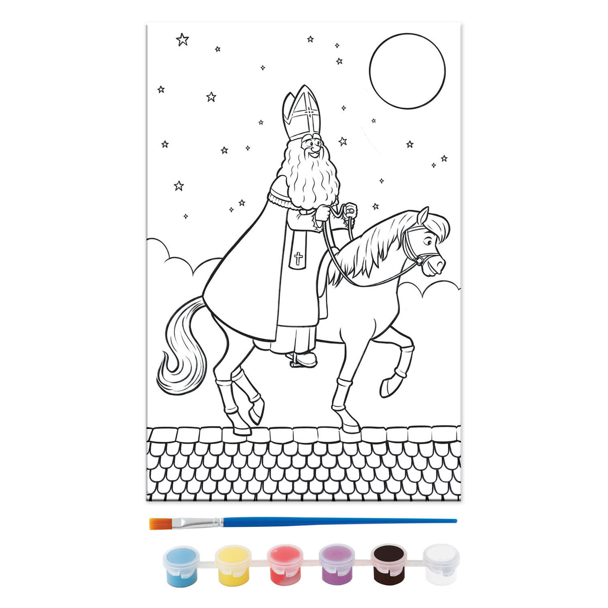 Creative craft group club van sinterklaas canvas a4