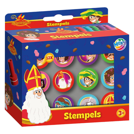 Creative craft group club van sinterklaas zelfinktende stempels - 12st.