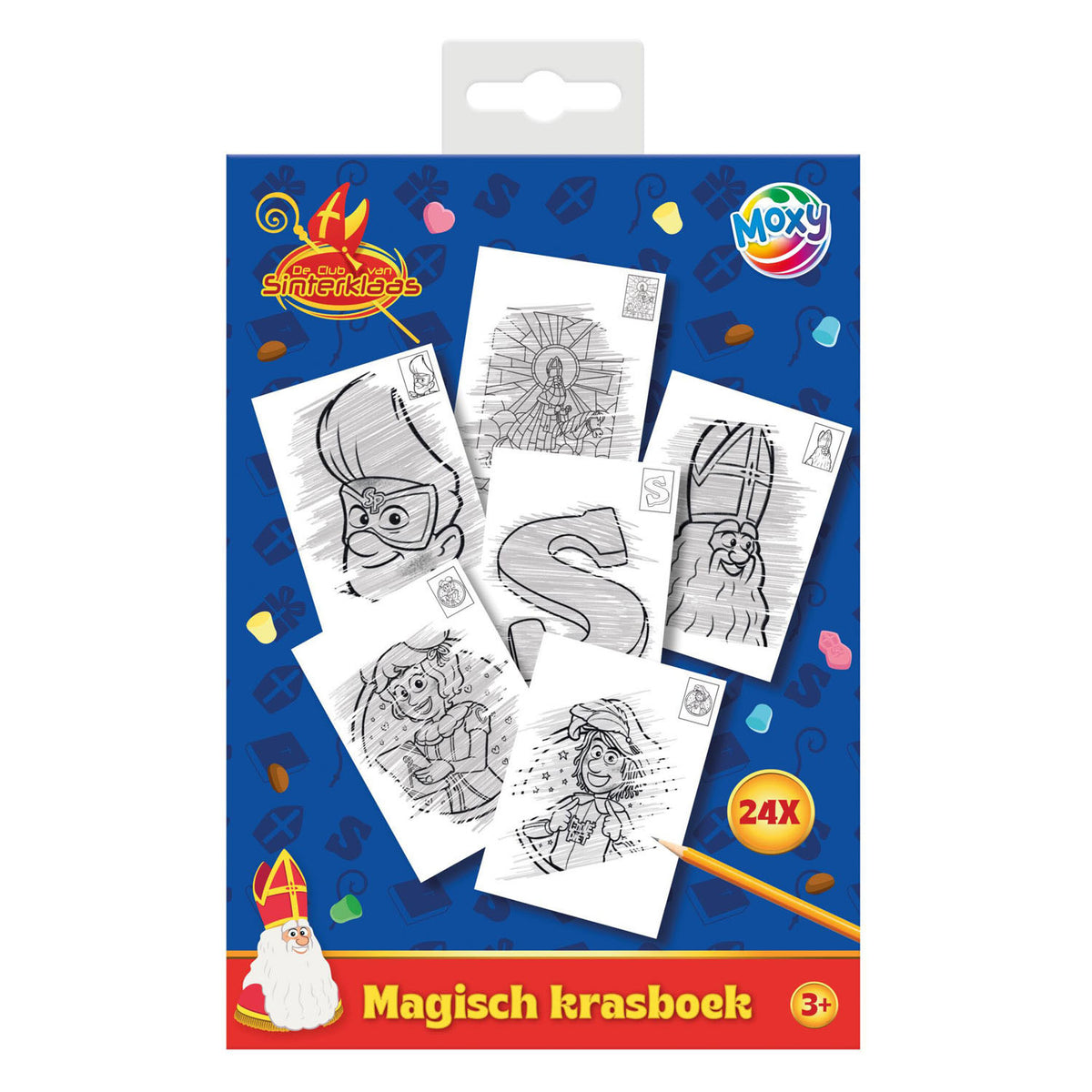 Creative craft group club van sinterklaas magische krasboek a5