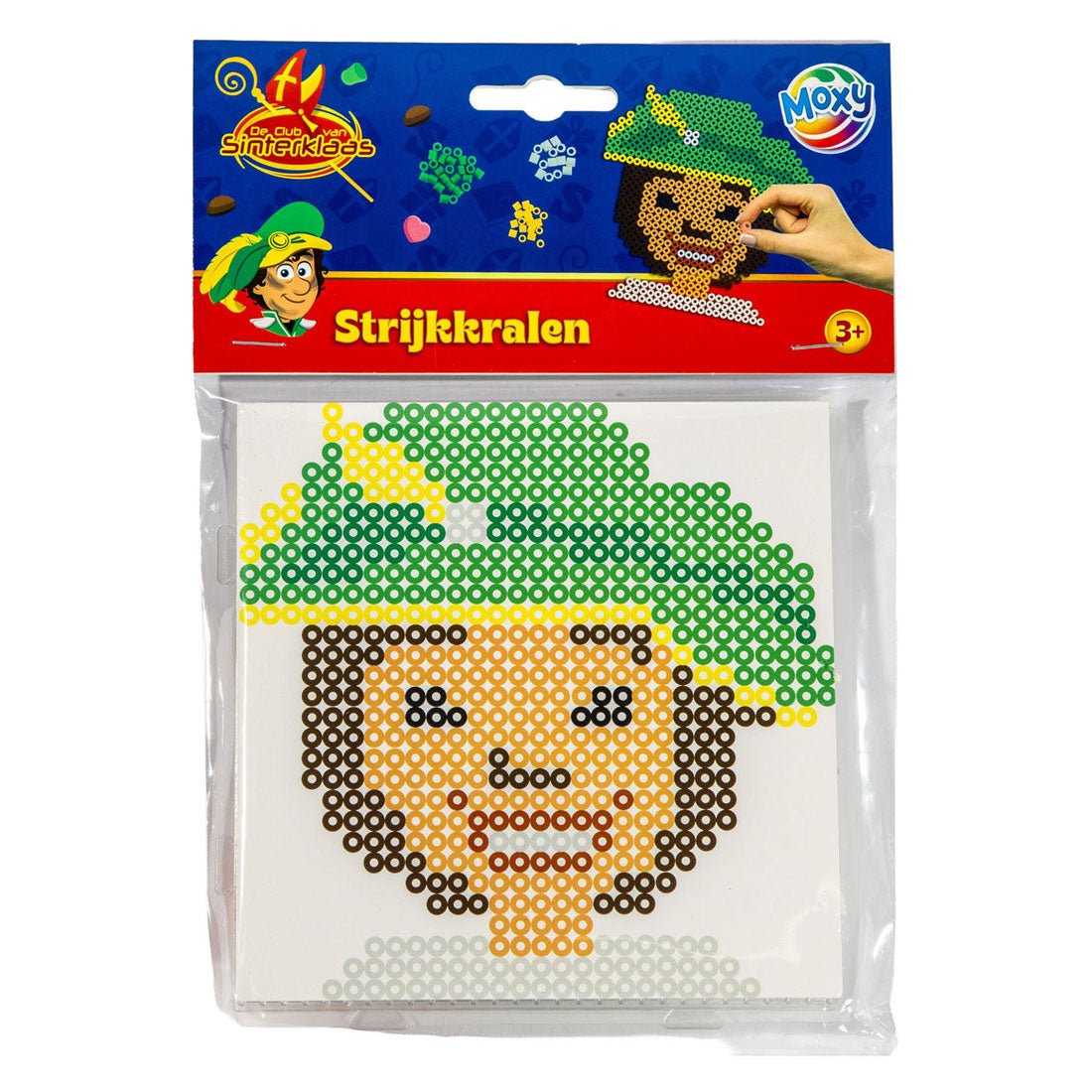 Creative craft group club van sinterklaas strijkkralen 15x15cm