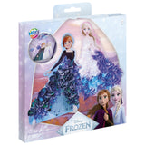 Moxy disney frozen poke art kaarten - anna en elsa jurken versieren - 3 kaarten - 6 kleuren stof - incl. tool - 17,5 x 13 cm - speelgoed kinderen - knutselen - voor meisjes en jongens - ook voor kleuters - vanaf 3 jaar - totum