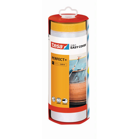 Tesa 1067563 - easy cover perfect + dispenser afdekfolie: xl 17m x 260cm | 2 stuks