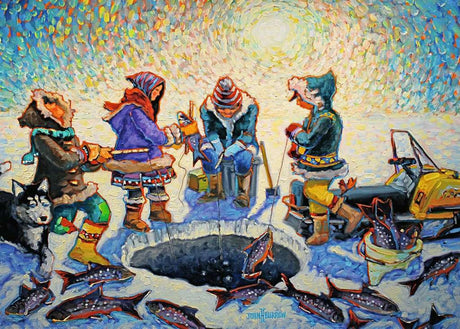 Ravensburger puzzel ijsvissen 1000 stukjes