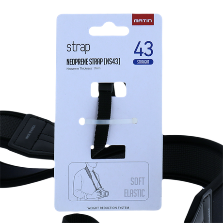 Matin riem de luxe recht neoprene 43 mm m-6753h