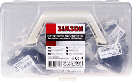 Simson hydrolische velgremblokken magura box 25 sets 600208b