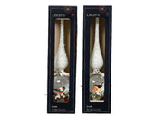 Decoris piek vogels van glas dia8cmx31cm